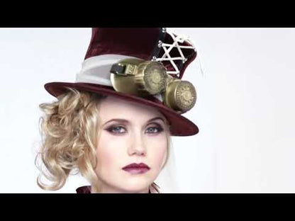 Costum steampunk pentru femei Bordeaux