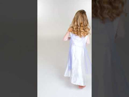 Costum clasic alb Elsa din Regatul de Gheață 2™ pentru fete