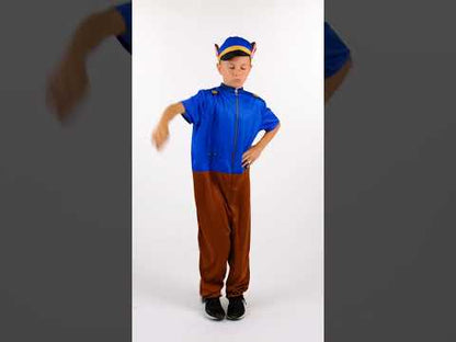 Costum de câine al poliției albastre pentru copii