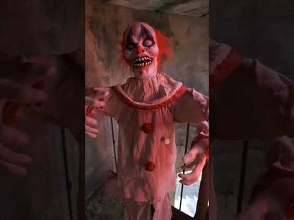 Decorațiune animată cu clovn înfricoșător 153 cm