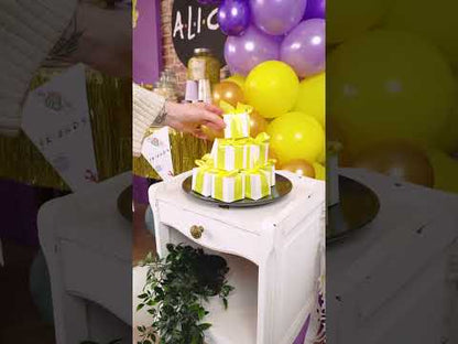 10 cutii pătrate de carton albe de 5 x 5 cm pentru migdale dulci și cadouri de nuntă