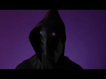 Mască completă cu capotă de față invizibilă și ochi alb -lumină adulți