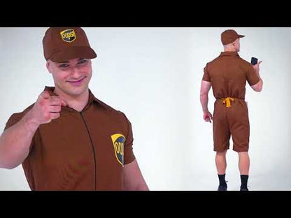 Costum de livrator Oops pentru adult