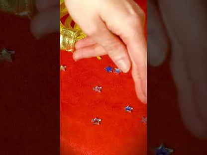 48 de stele oglindă argintie 1 cm confetti de masă