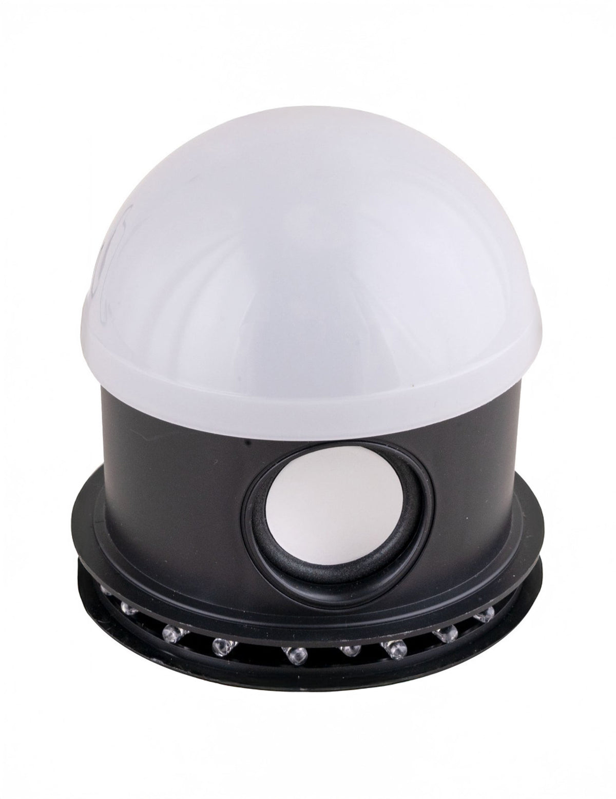 Vue de profil montrant le haut-parleur du projecteur Halloween