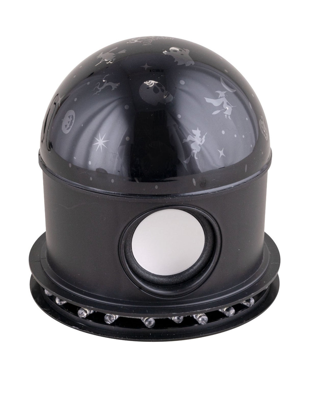 Vue du haut-parleur et des LED du projecteur Halloween