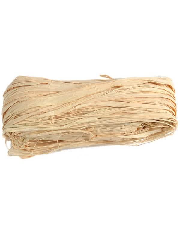 Aranjament decorativ pentru a lega tacâmurile din ghemul de rafie naturală