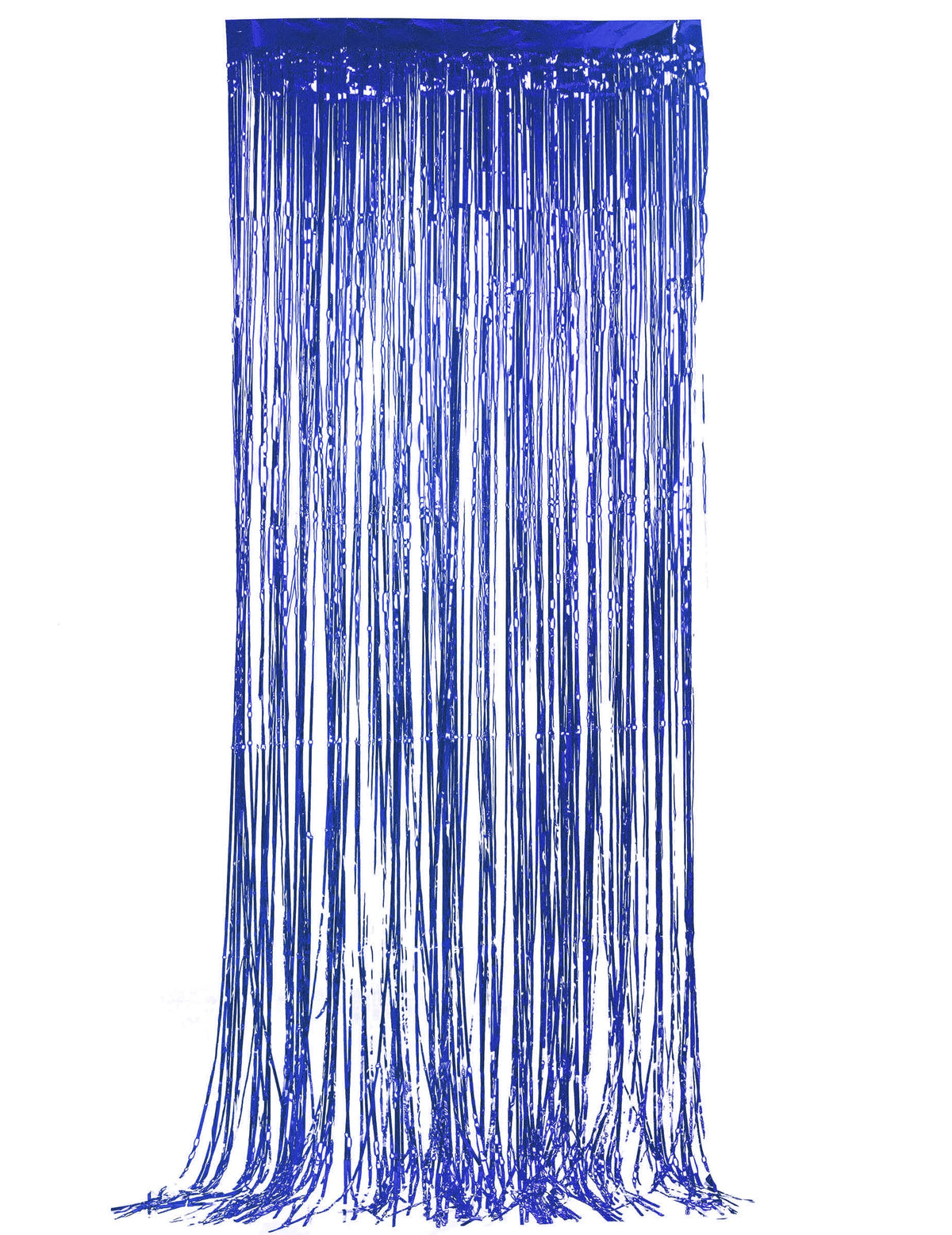 Rideau de fils métallisé pour fête bleu nuit