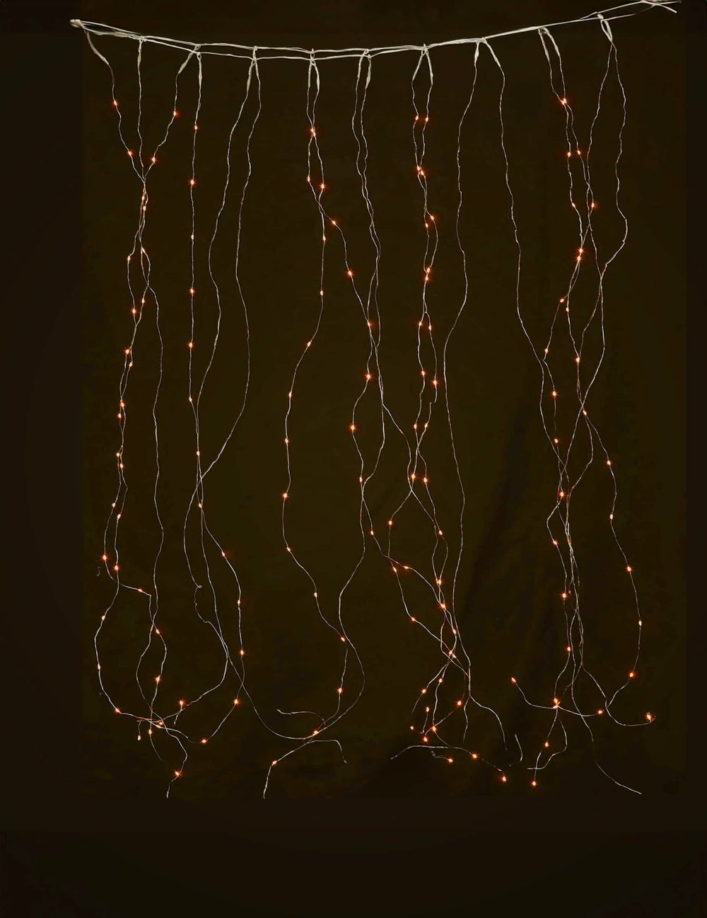 Cortină luminoasă alb cald pentru exterior 90 led 8 moduri