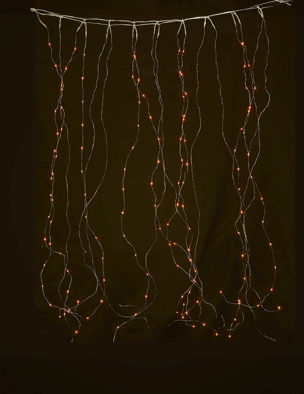 Cortină luminoasă alb cald pentru exterior 90 led 8 moduri