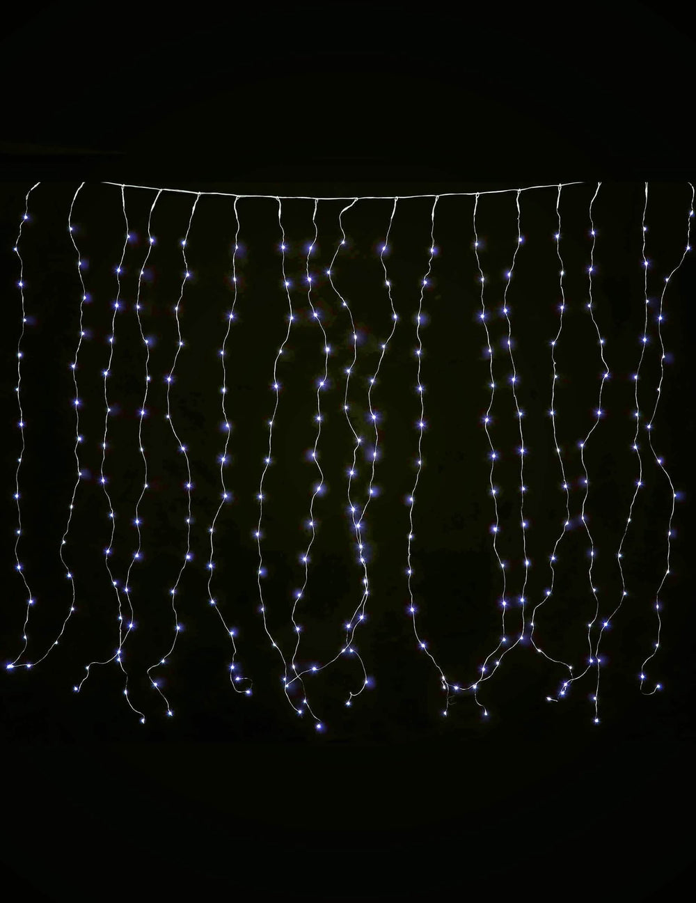 Perdea luminoasă alb rece pentru decorațiuni, 90 leduri, 8 moduri