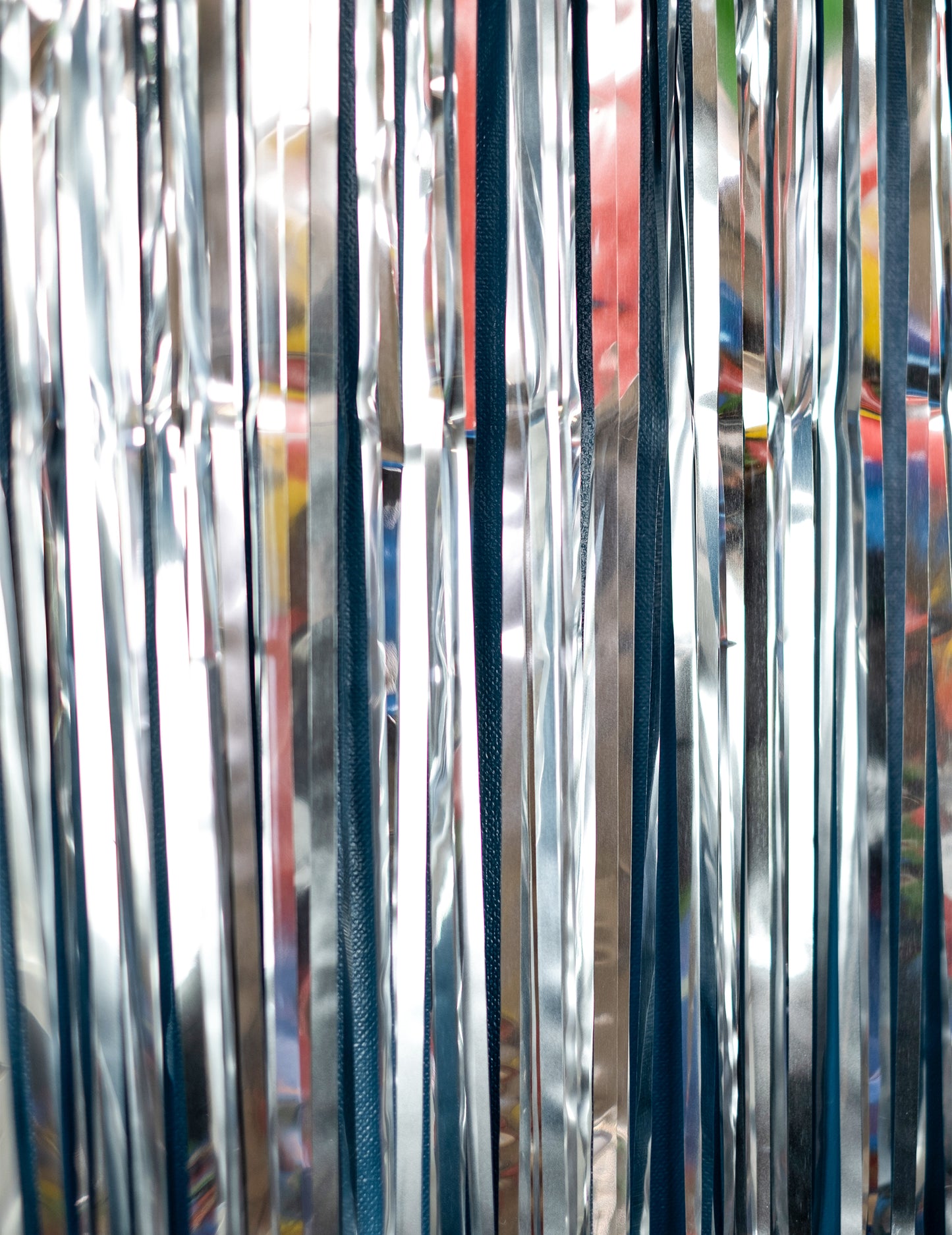 Cortină spumantă de argint 91 x 244 cm