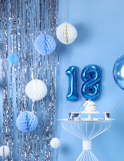 Décoration d'anniversaire du rideau scintillant pour fête argent métallique