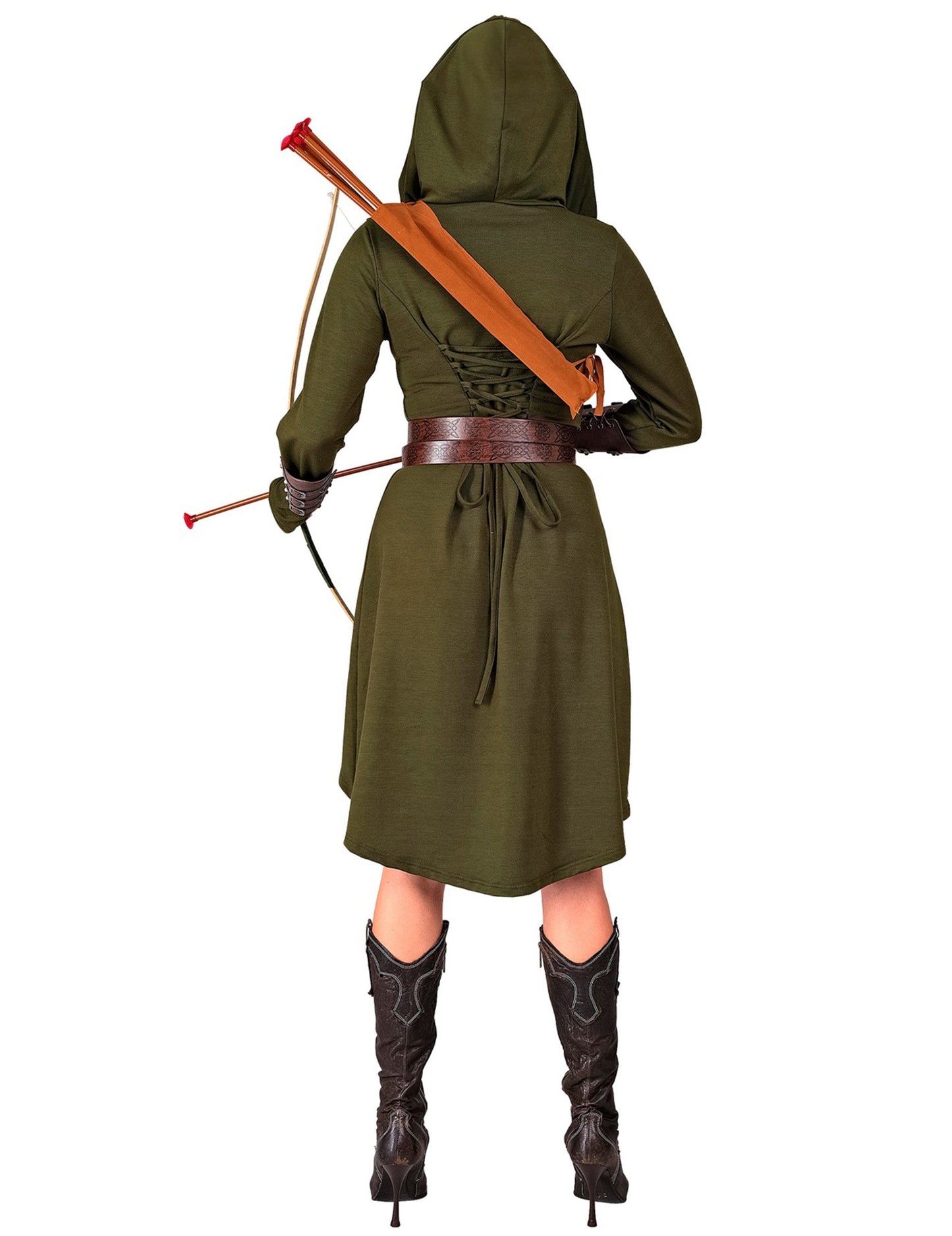 Rochie gotică medievală verde pentru femei