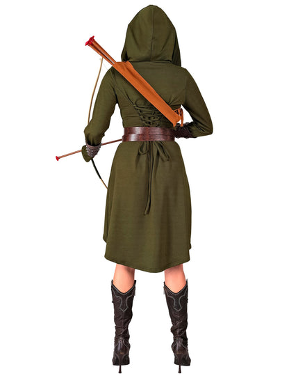 Rochie gotică medievală verde pentru femei