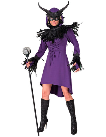 Rochie gotică medievală purpurie a femeilor