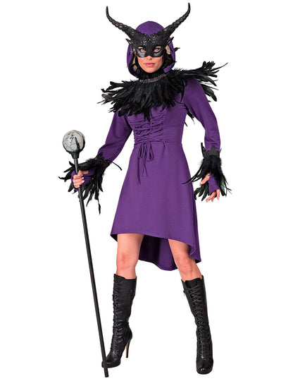 Rochie gotică medievală purpurie a femeilor