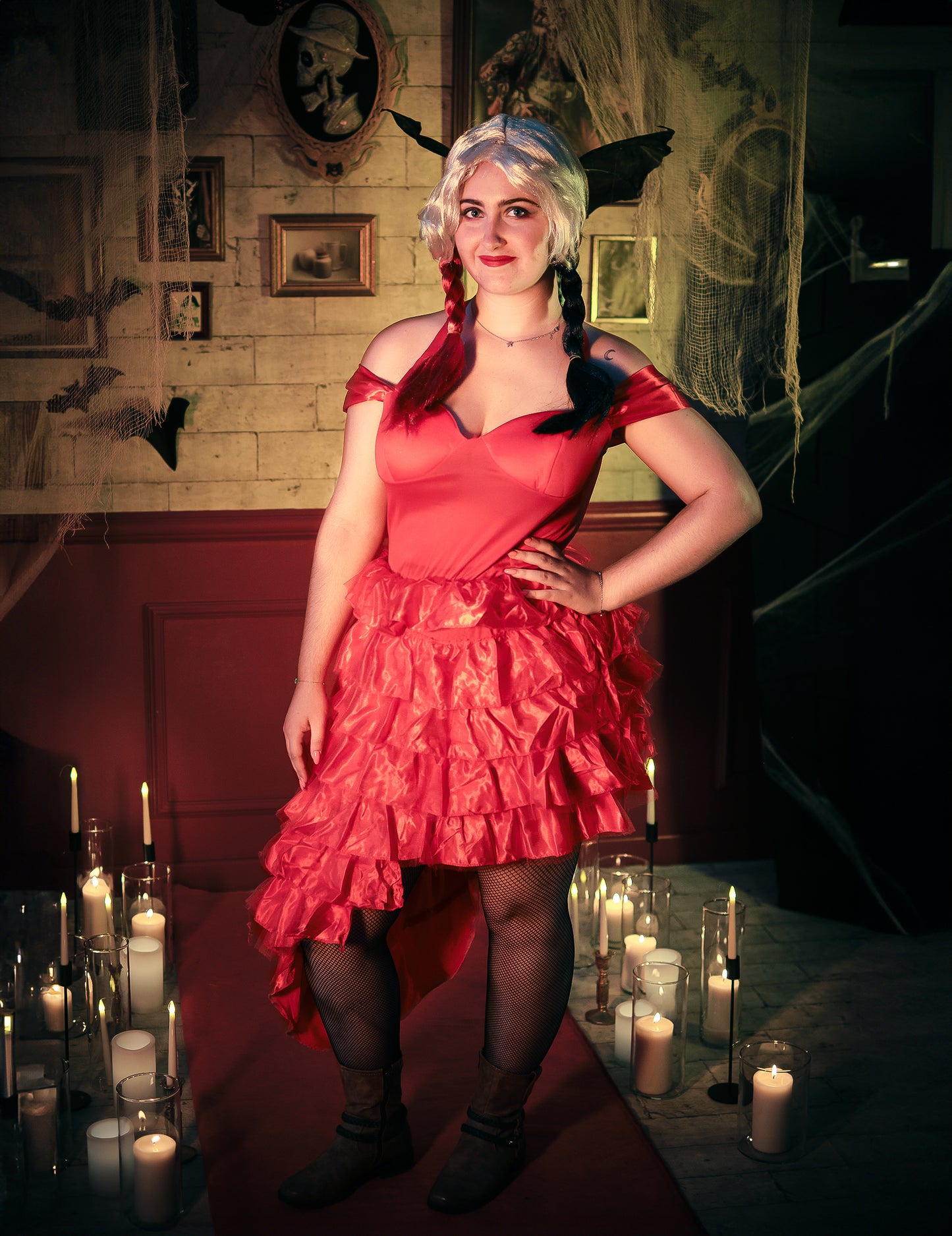 Rochie de Hurlequin Red Hurlequin pentru femei