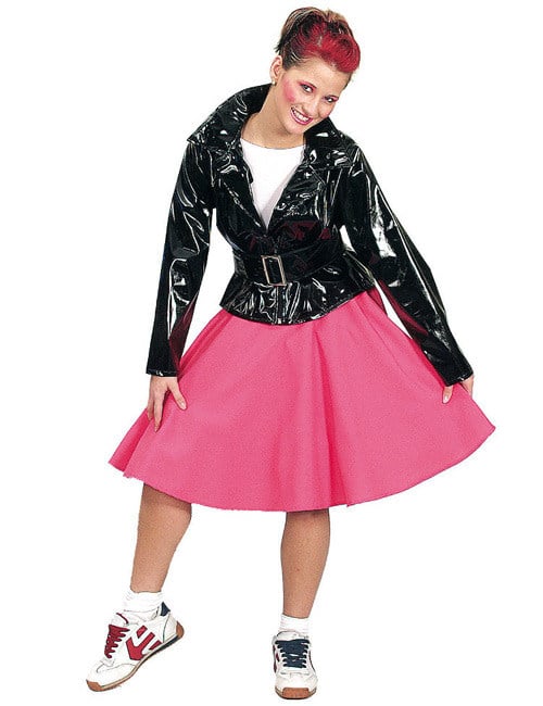 Jupe rock n roll pour femme rose