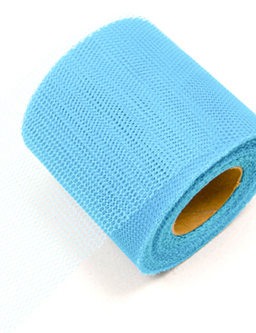Rolă de tul albastru turcoaz, 20 de metri, lățime 8 cm