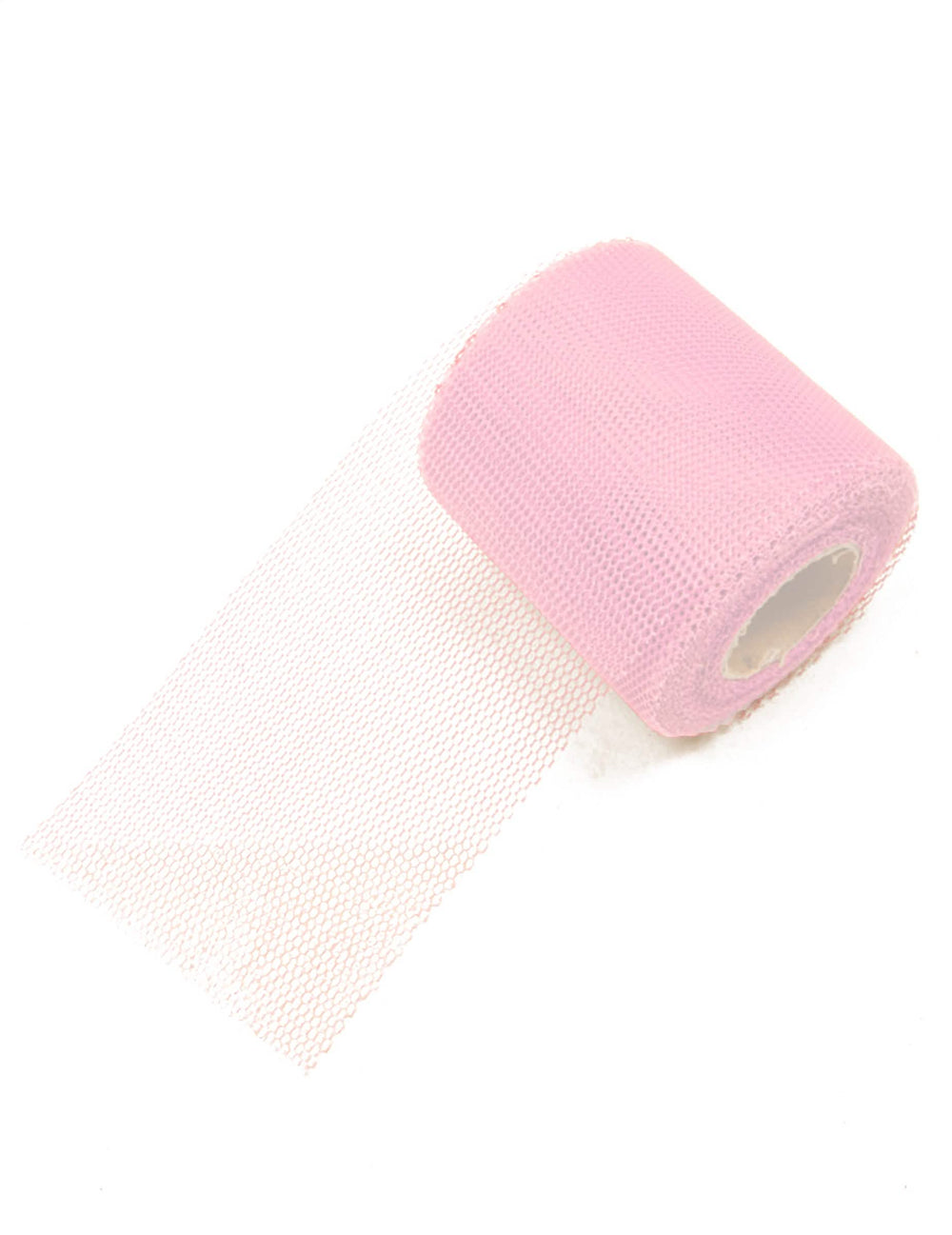 Rouleau de tulle rose 20 mètres largeur 8 cm
