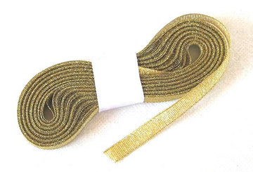 Panglică de aspect metalic de aur 6 mm x 10 m