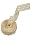 Ruban dentelle vintage pour décoration ivoire