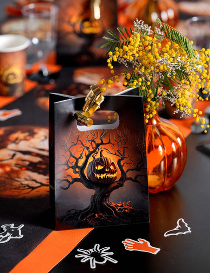 Panglică Halloween aurie 10 mm x 25 m