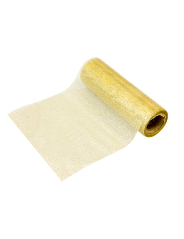 Panglică metalică de aur 5 m x 15 cm