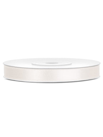Cream Satin Panglică 0.6 cm x 25m