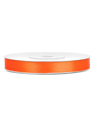 Panglică din satin 6 mm portocaliu 25 de metri