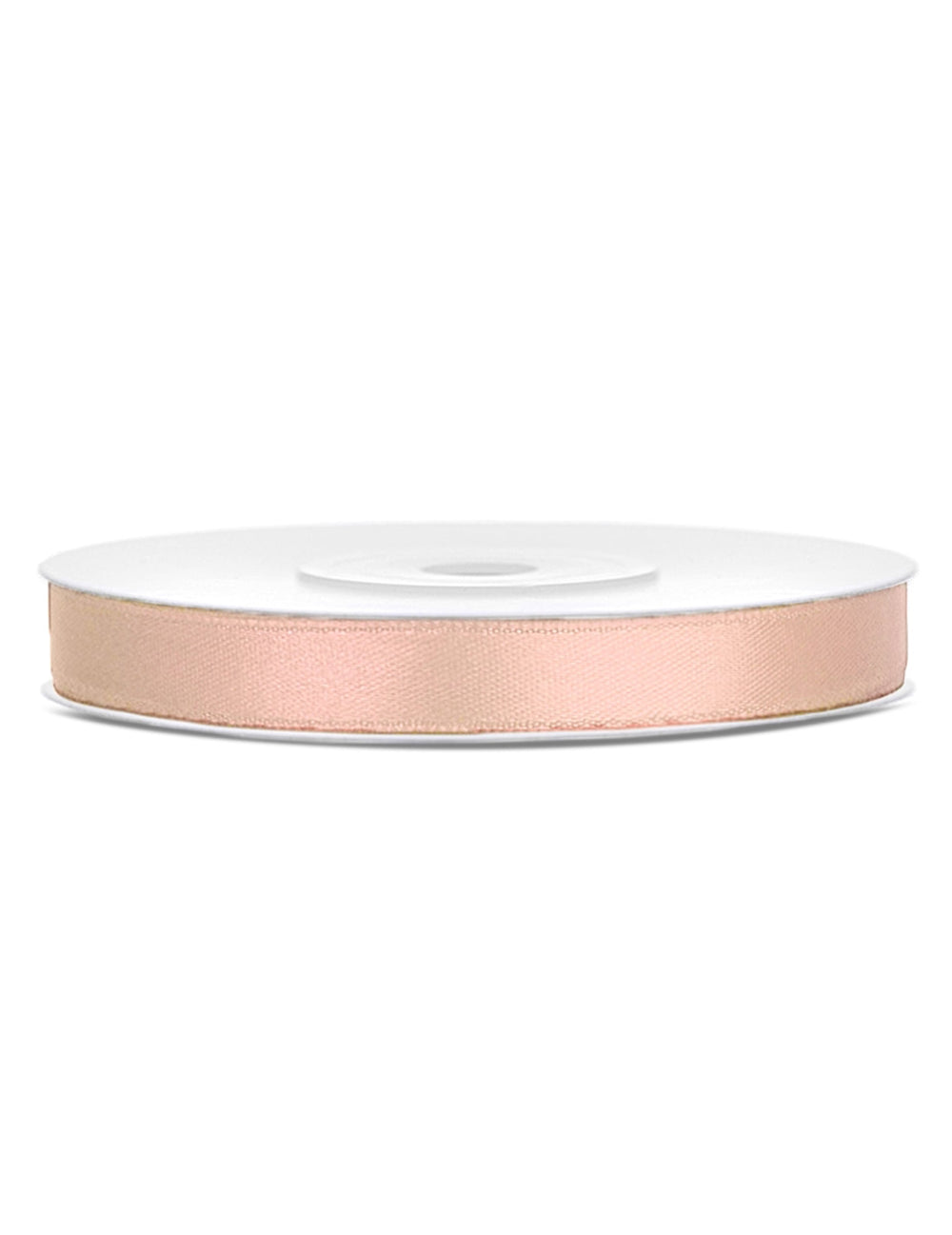 Ruban satin pour décoration de fête pêche clair