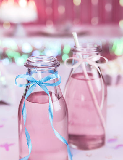 Panglică din satin albastru de cer 0.6 cm x 25 m