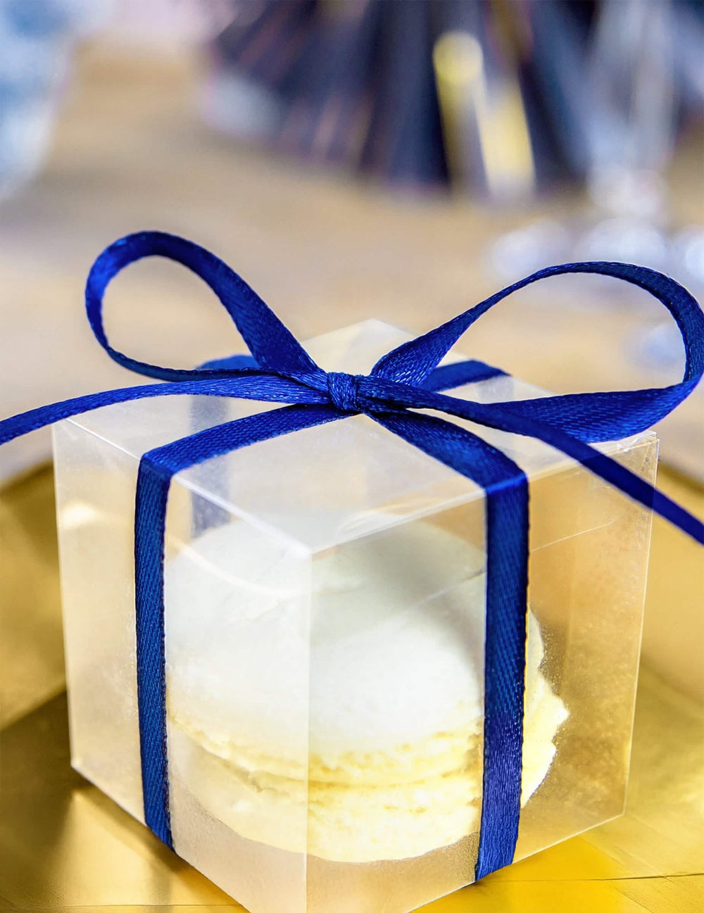 Panglică satin albastru rege pentru decorarea petrecerii albastru rege satinat