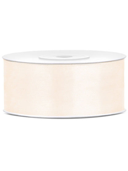 Cream Satin Panglică 2,5 cm x 25 m