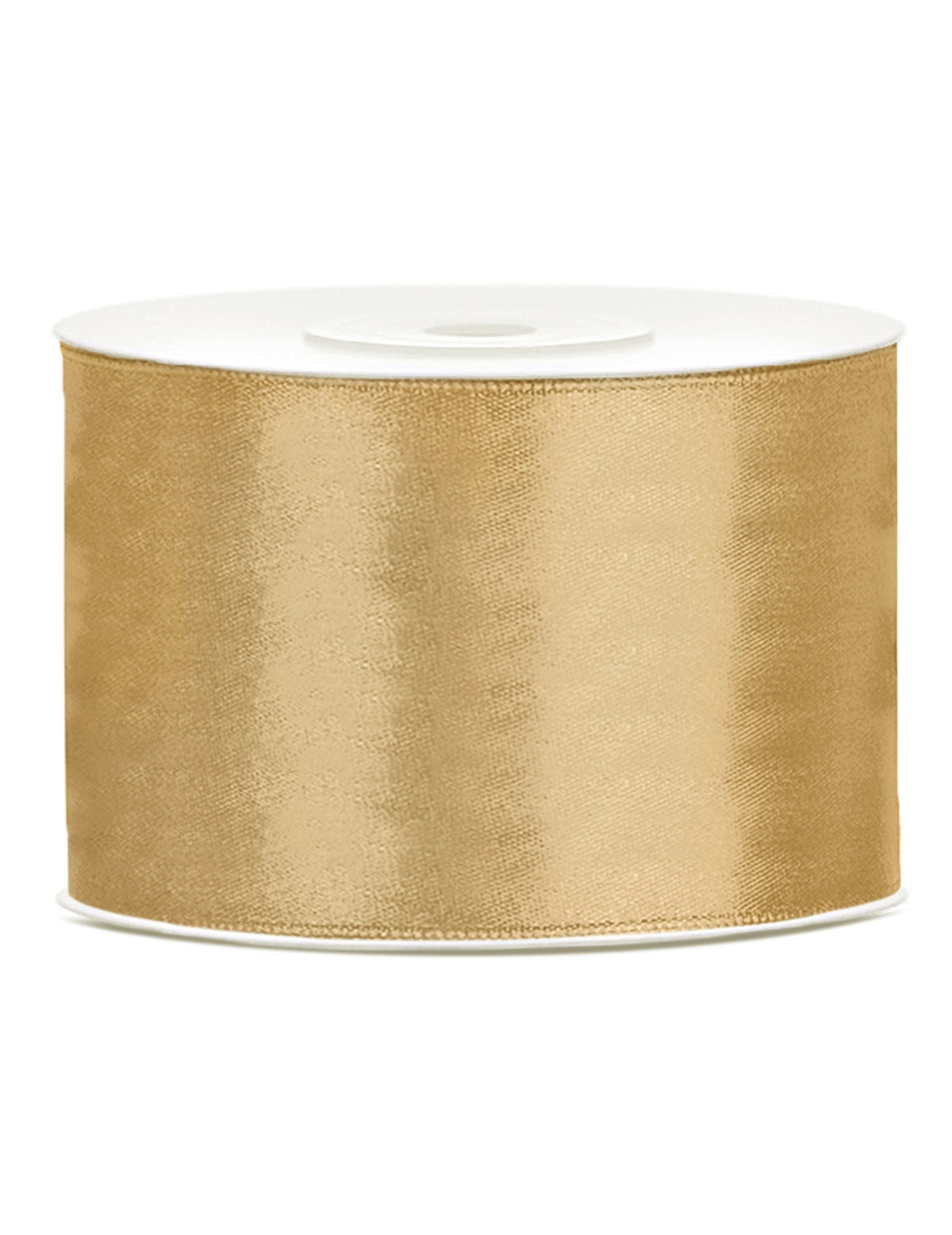 Ruban satin pour fête doré ocre
