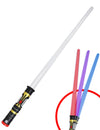 Sabre laser lumineux rétractable 3 en 1 pour enfant rouge bleu et violet