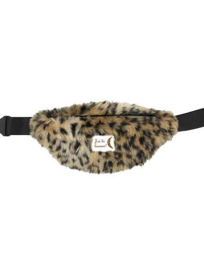 borsetă cu imprimeu de leopard