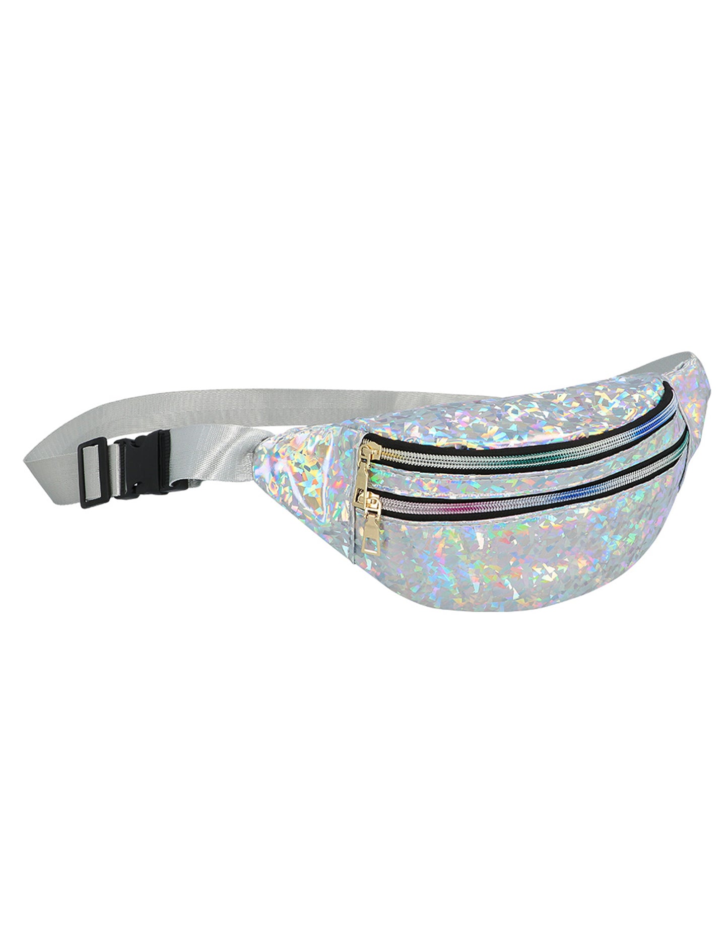 Borsetă holografică argintie