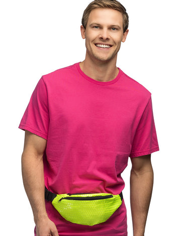 Geantă de banană galbenă fluo