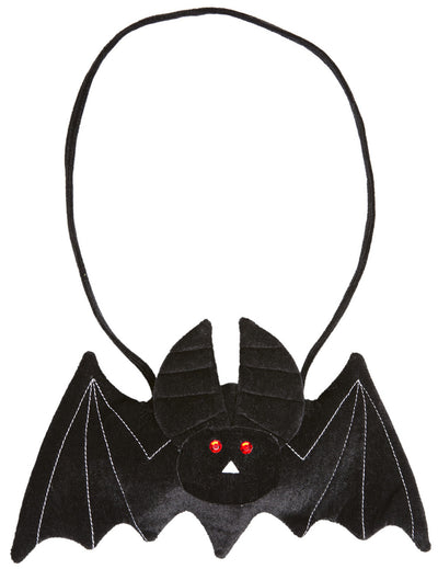 Sac chauve-souris Halloween pour adulte noir avec yeux rouges
