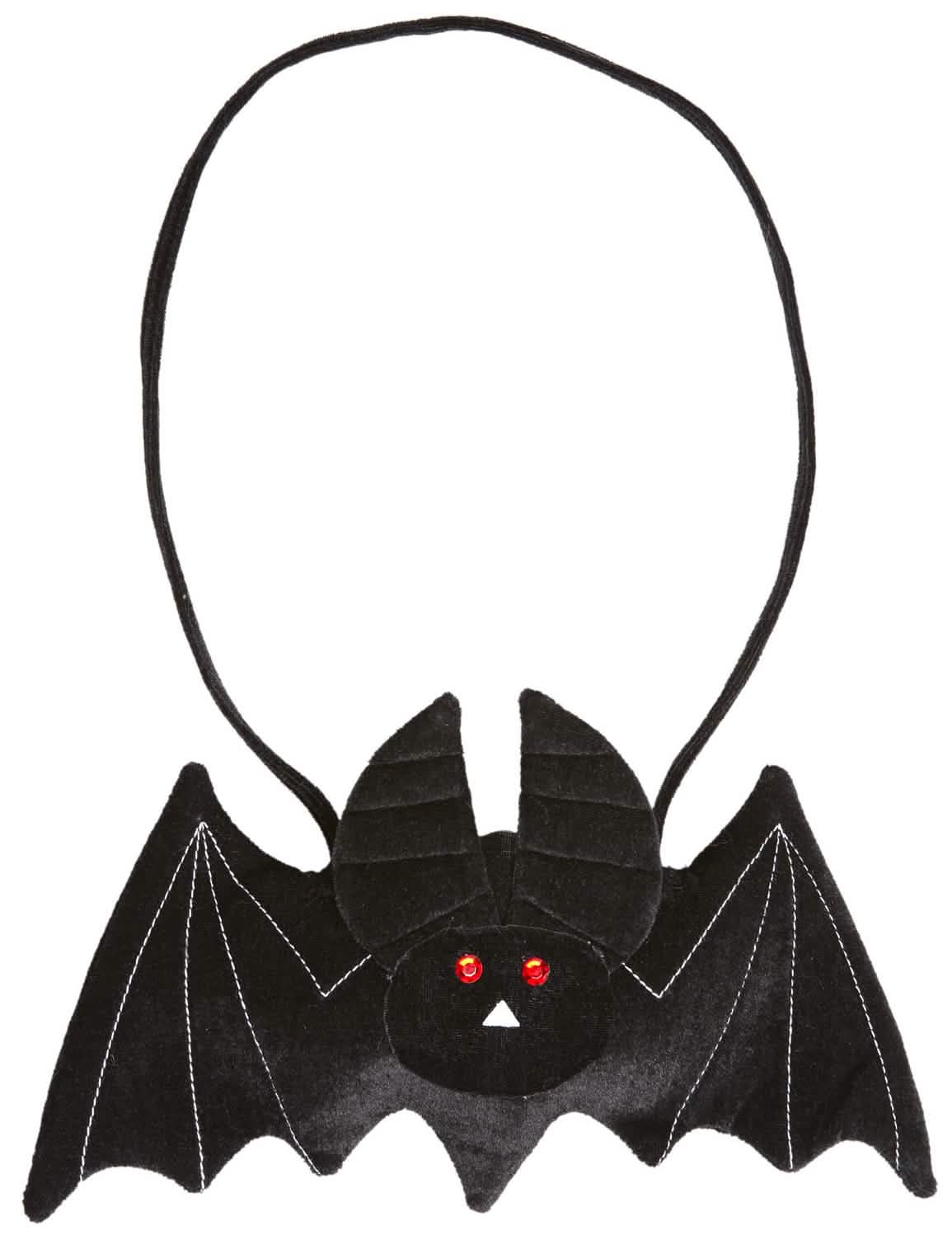 Sac de halloween în formă de liliac pentru adult negru cu ochi roșii