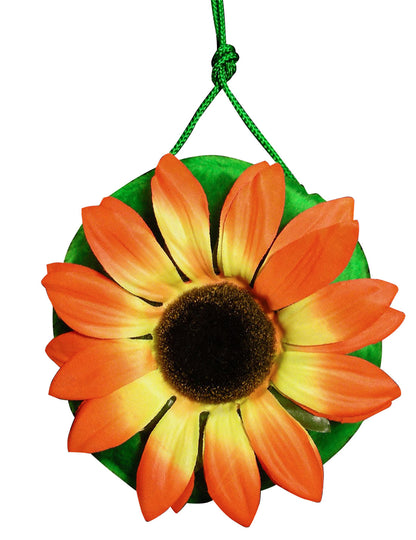 Geantă de hippie verde cu floare