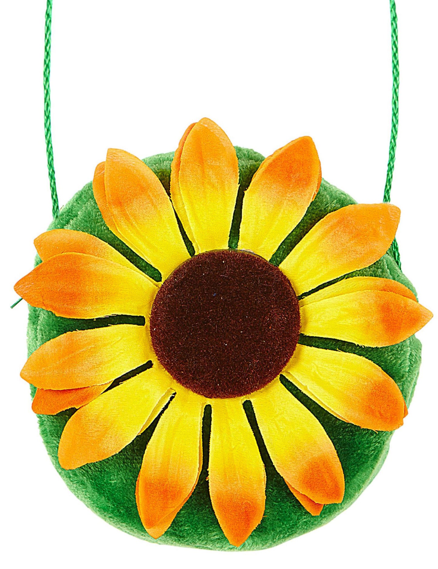 Geantă de hippie verde cu floare