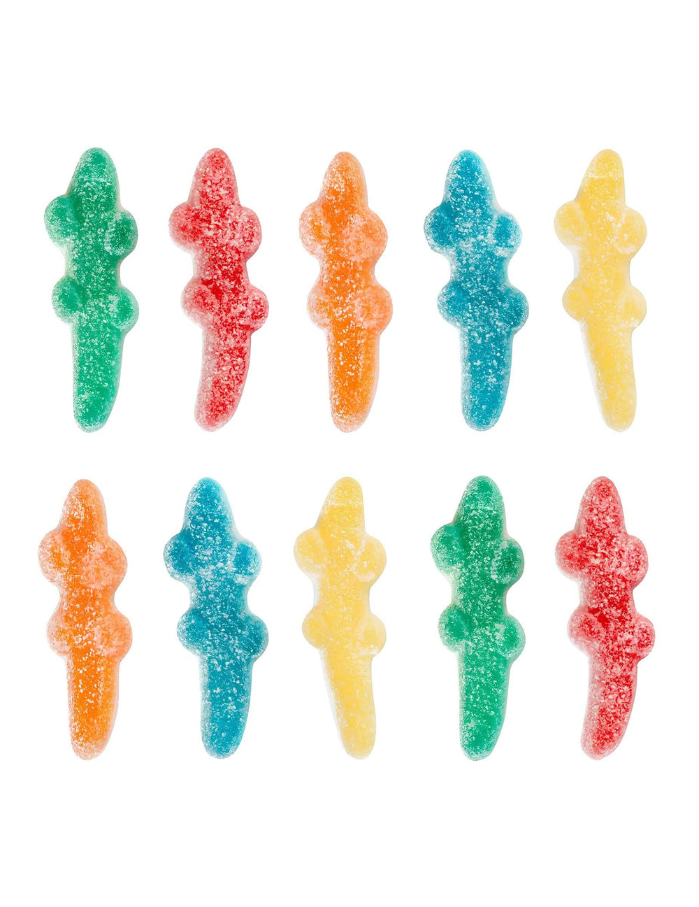 Sortiment de culori diferite ale punguței de bomboane Croco PIK Haribo