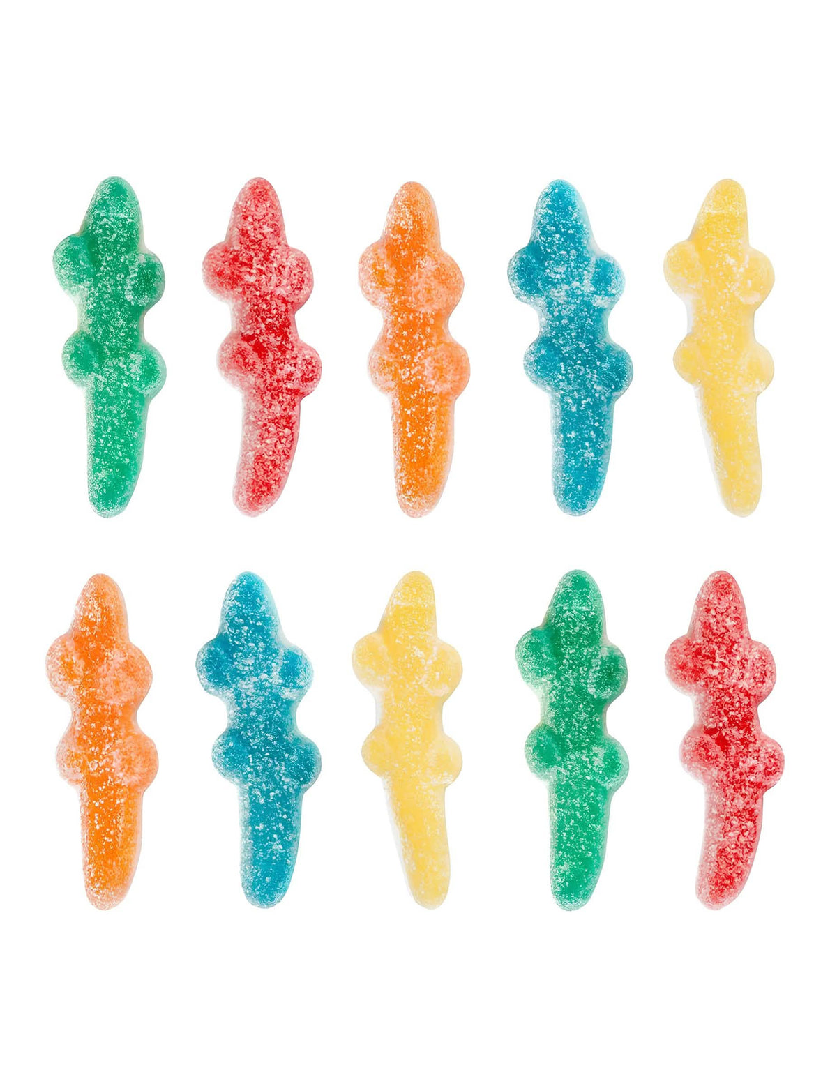 Sortiment de culori diferite ale punguței de bomboane Croco PIK Haribo