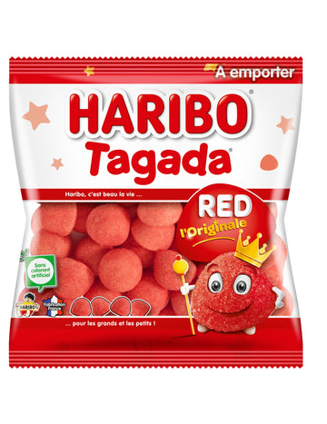 Geanta cu Haribo Strawberry Tagada Dulciuri - 120 Gr