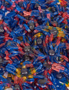 Bonbons araignées pour fête multicolores