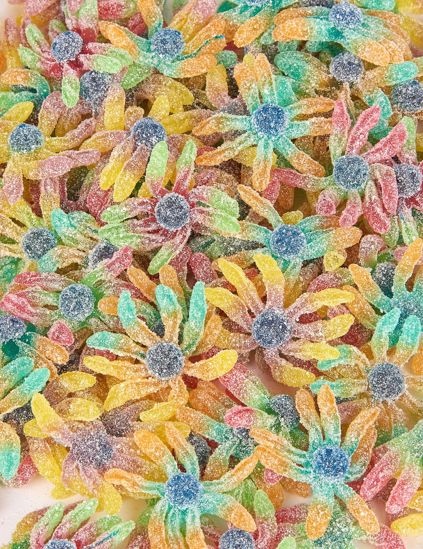 Bonbons poulpes multicolores acidulés
