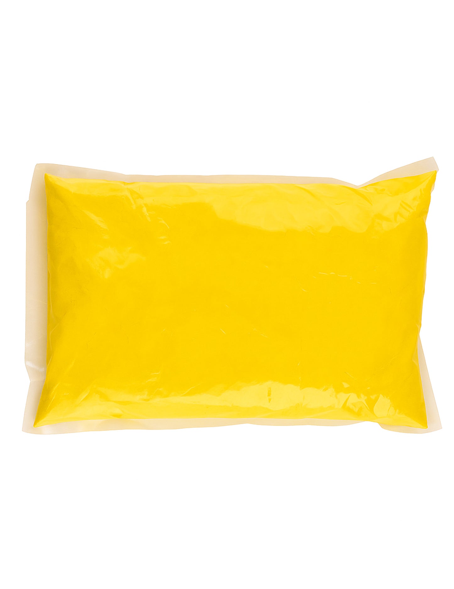 Pungă cu pudră 500 g cu efect Holi galben neon 